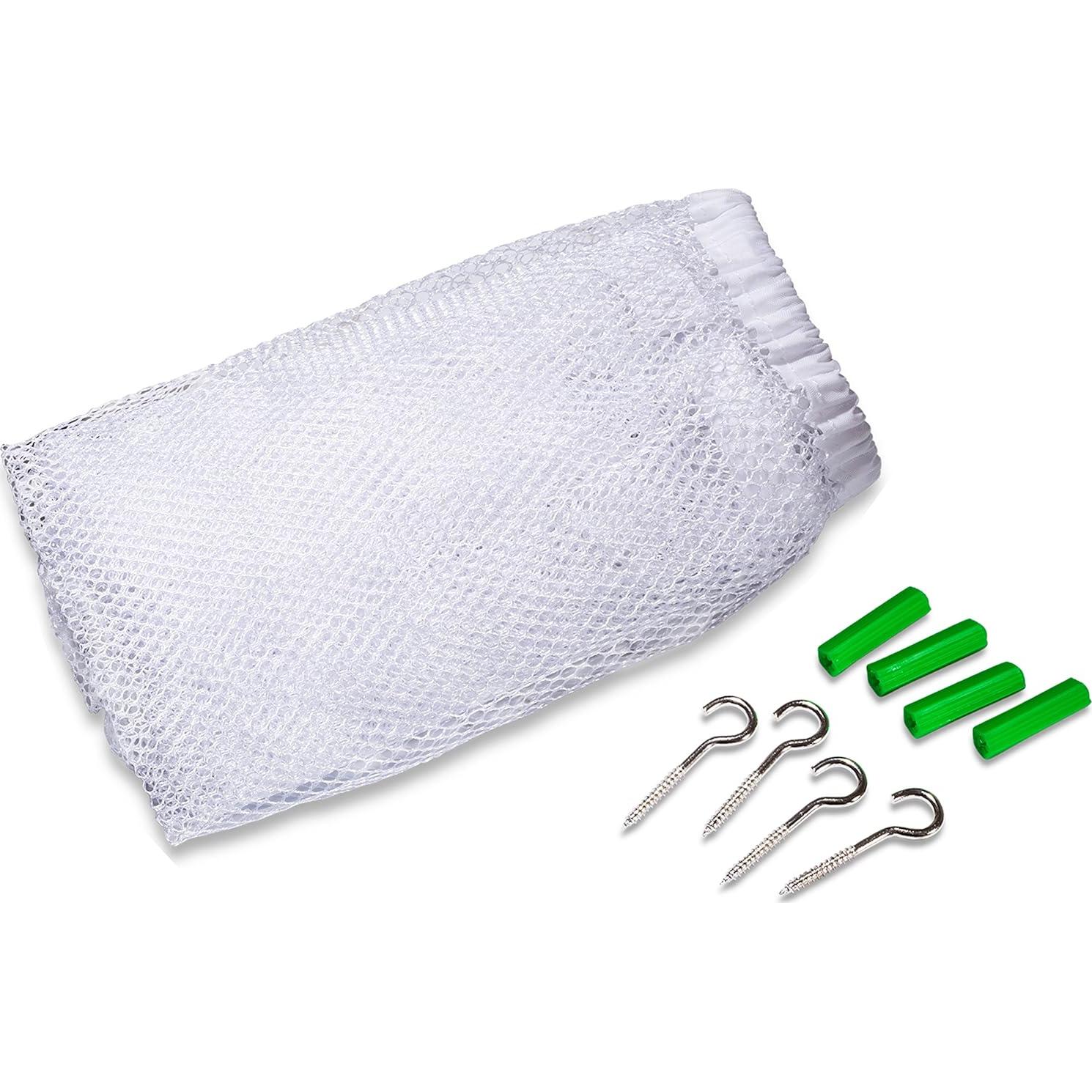 Hamaca Jumbo para Juguetes Handy Laundry, Malla Blanca, 1.68m