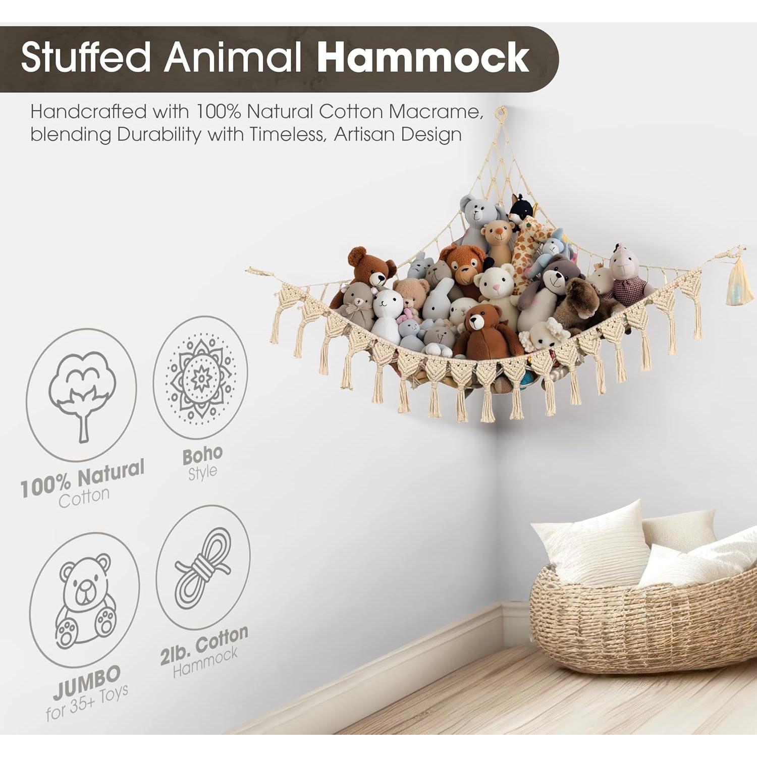 Hamaca de Peluches Abby Baby Beige Natural 100% Algodón 11.34 kg