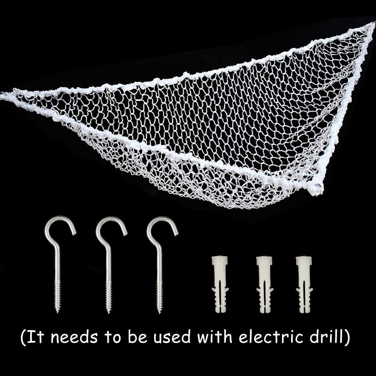 Hamaca de Malla TTSAM para Juguetes 182x122 cm Blanca