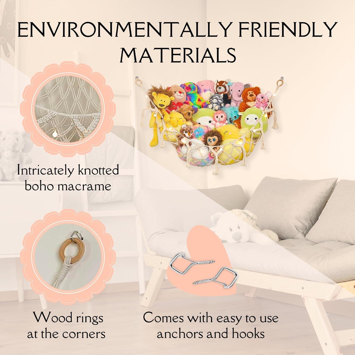 Hamaca de Almacenamiento Lilly's Love para Peluches - Blanco