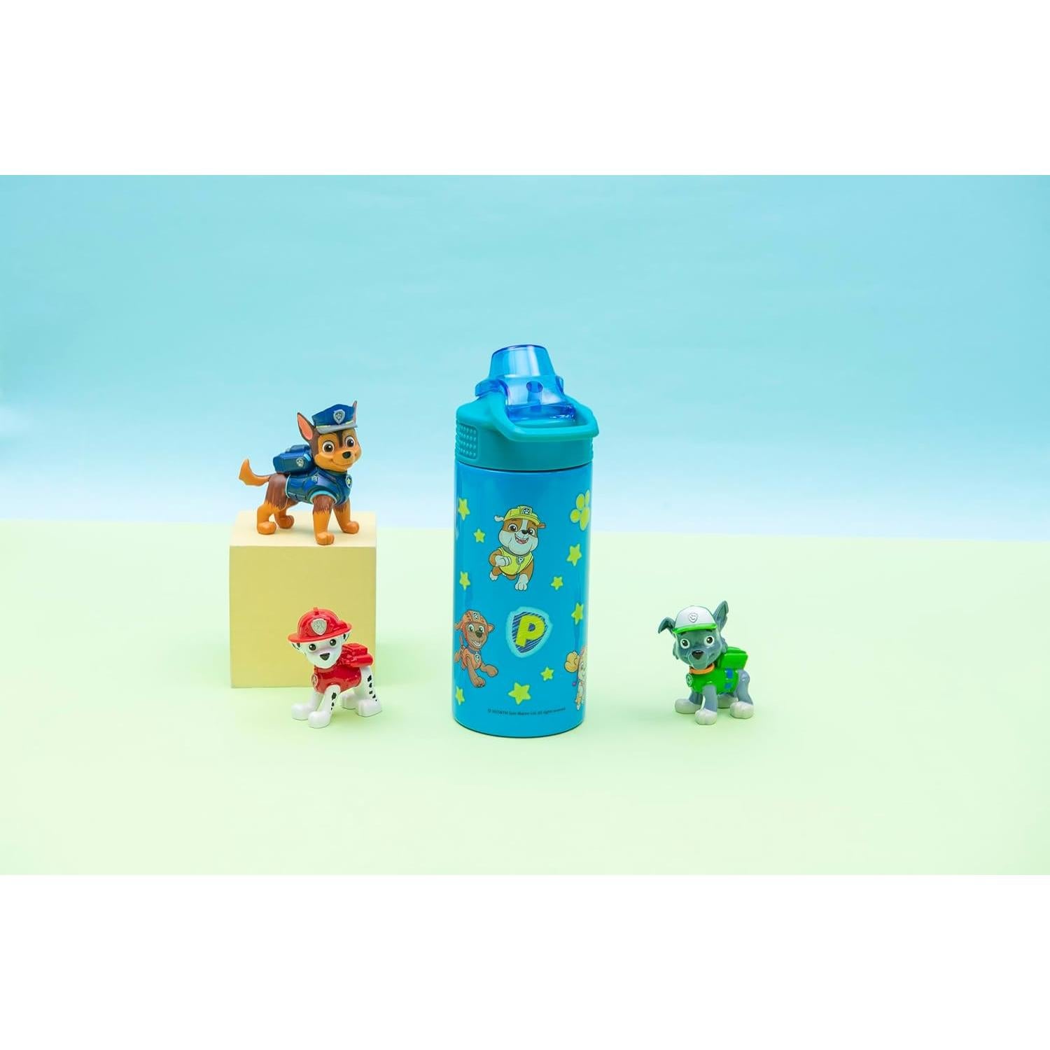 Botella de Agua Zak Designs PAW Patrol 414ml con Popote