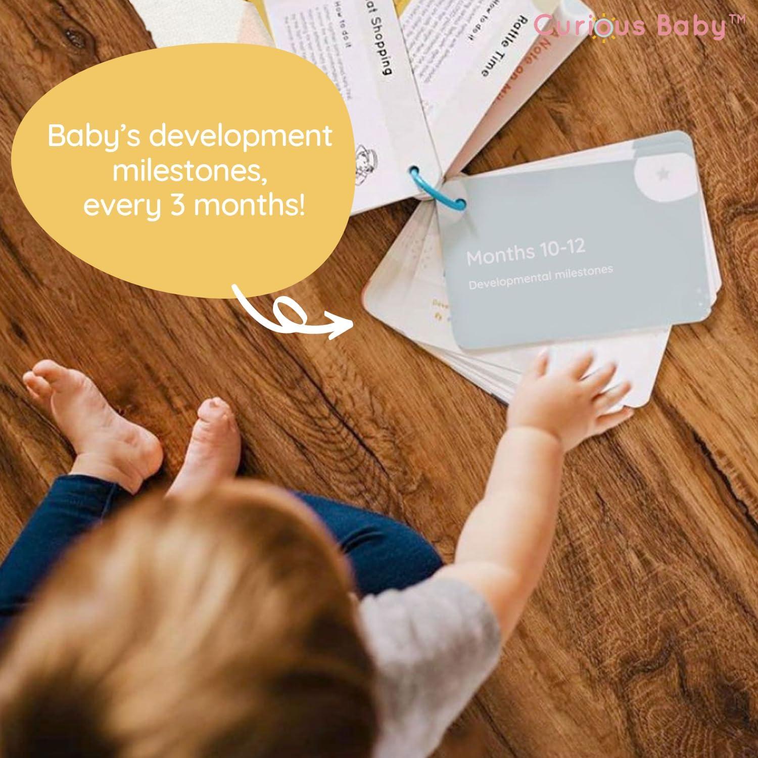 Tarjetas de Actividad Curious Baby 40+ para Bebés 0-12 Meses