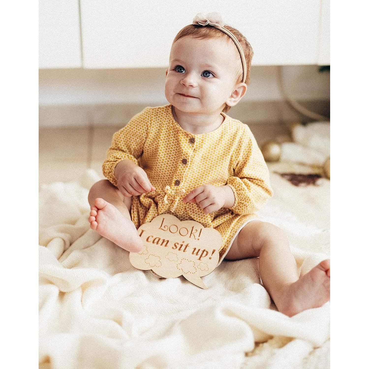 Tarjetas de Hito Mensual para Bebés Heart's Sign - 24 Diseños