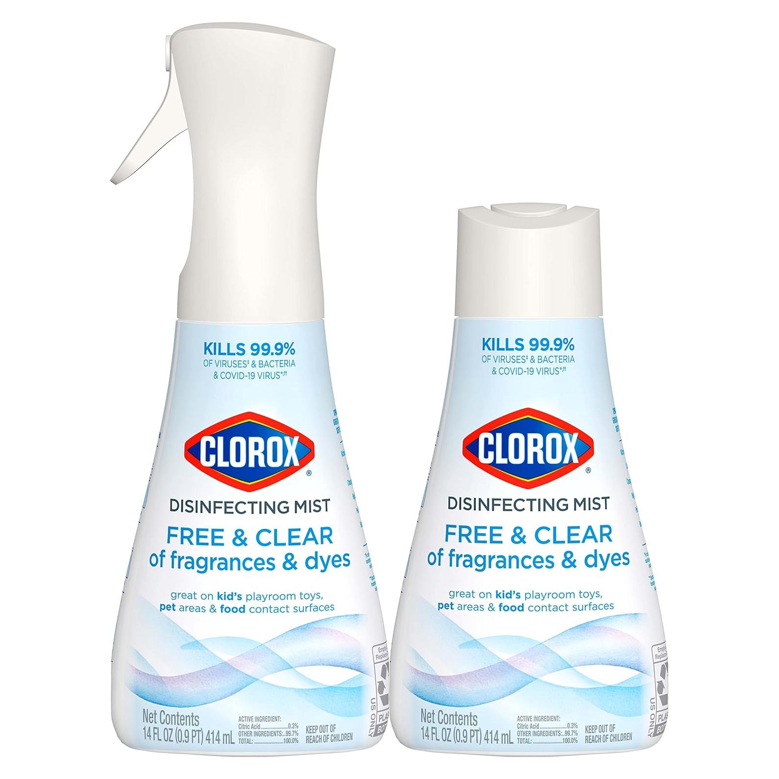 Clorox Mist Desinfectante Spray y Recarga 414 ml - Sin Aerosol