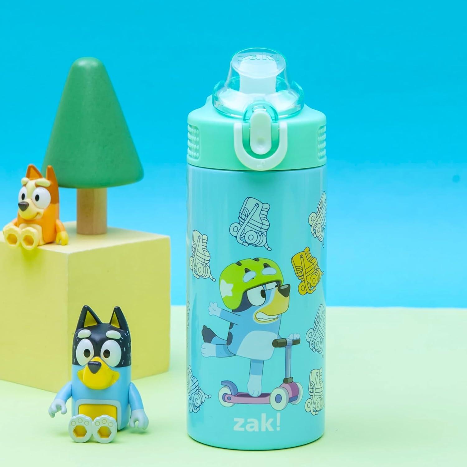 Botella de Agua Infantil Zak Designs Bluey 414ml Acero Inoxidable