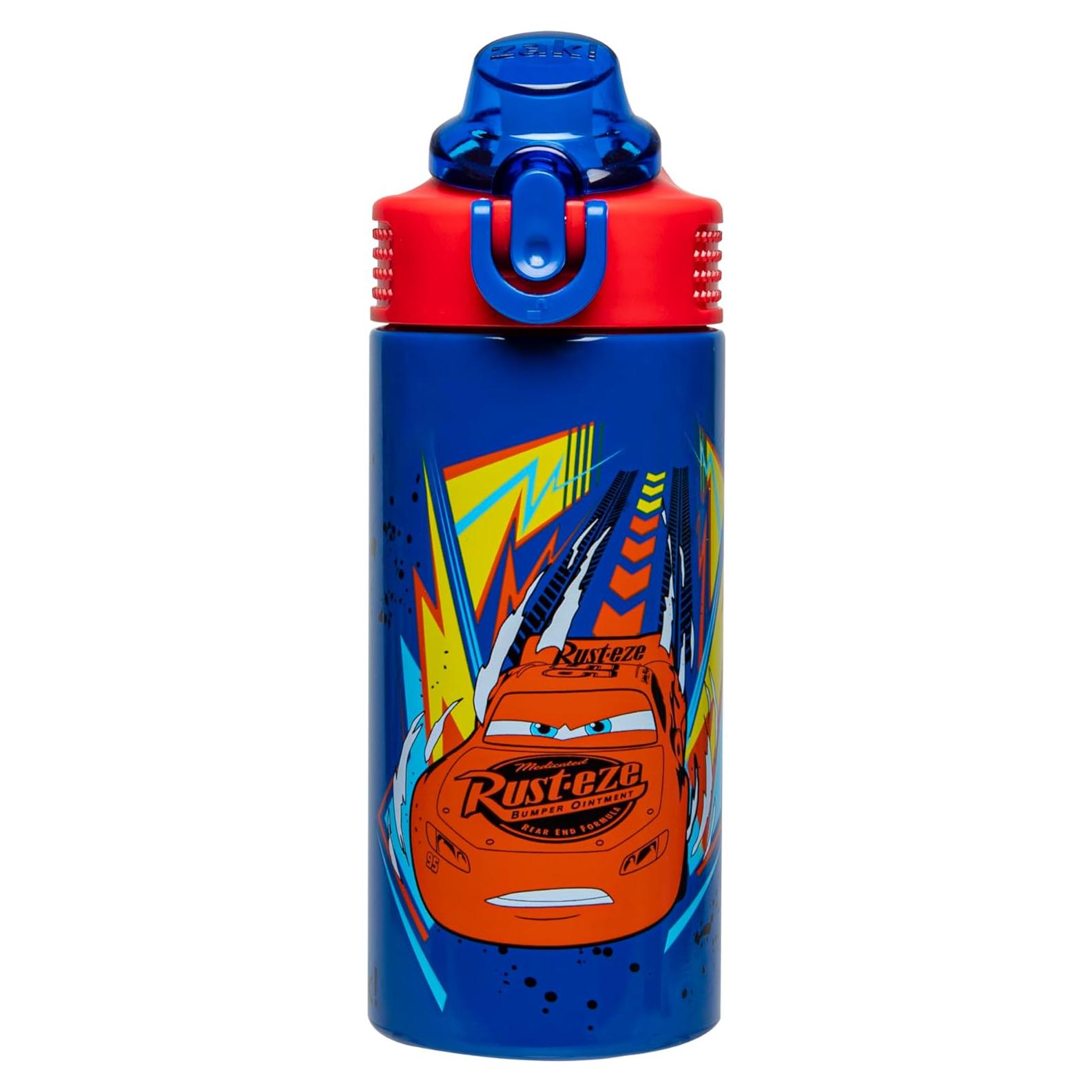 Botella de Agua Infantil Zak Designs Cars 414ml Aislada