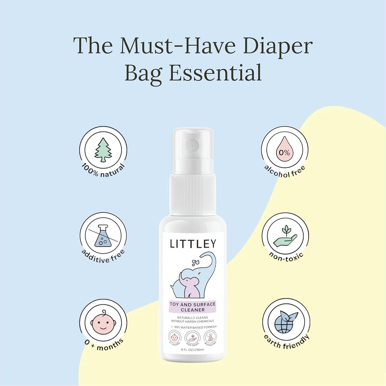 Limpiador de Juguetes Littley 2oz Sin Amoníaco y Tóxicos