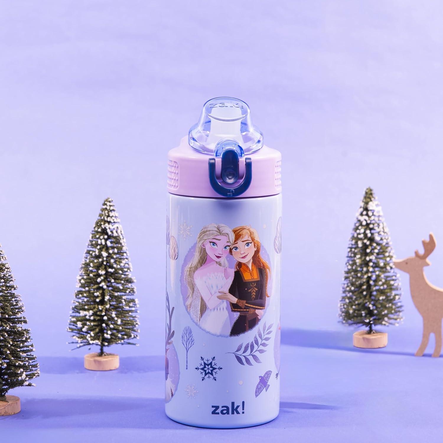 Botella de Agua Infantil Zak Designs Frozen 400ml con Pajilla