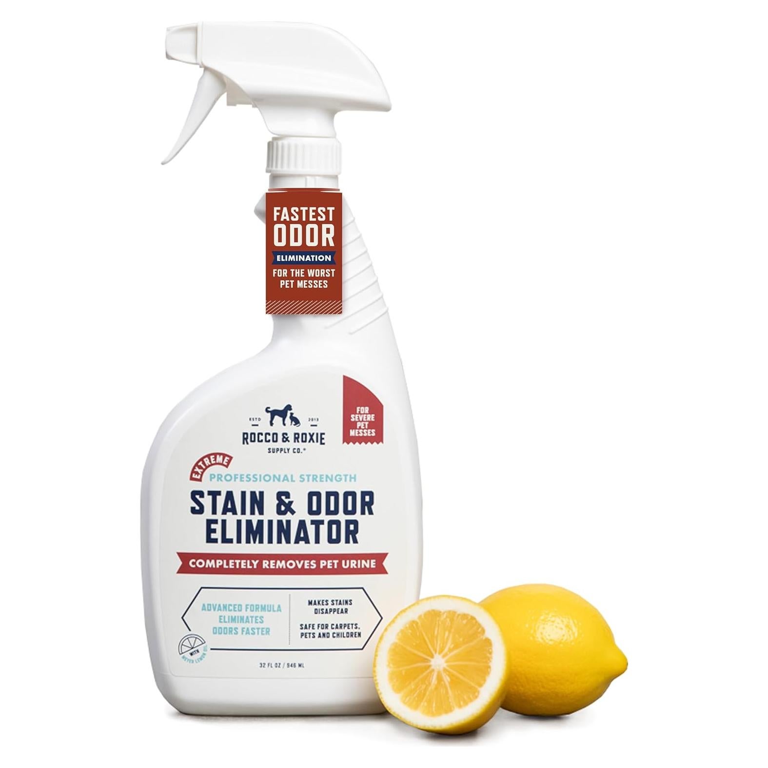 Rocco & Roxie Eliminador de Manchas y Olores 32 oz - Limón