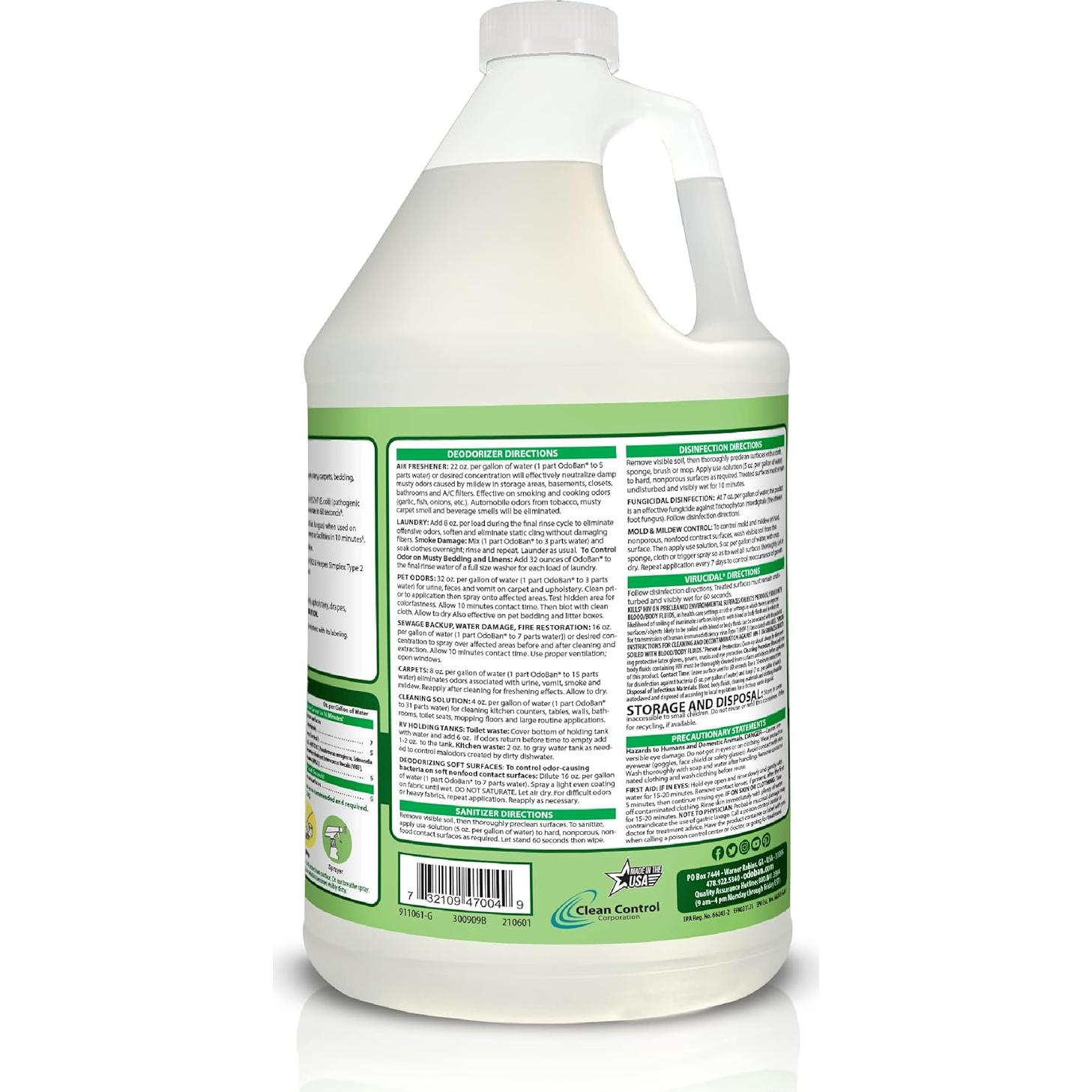 OdoBan Desinfectante Concentrado 3.9kg Eucalipto Multiusos