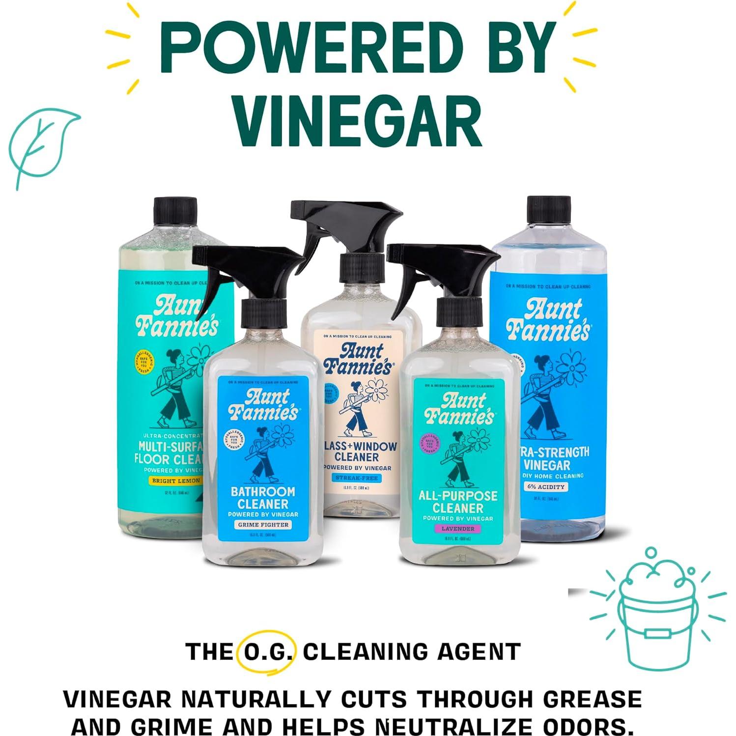 Vinagre de limpieza multiusos Aunt Fannie 0.95L sin aditivos