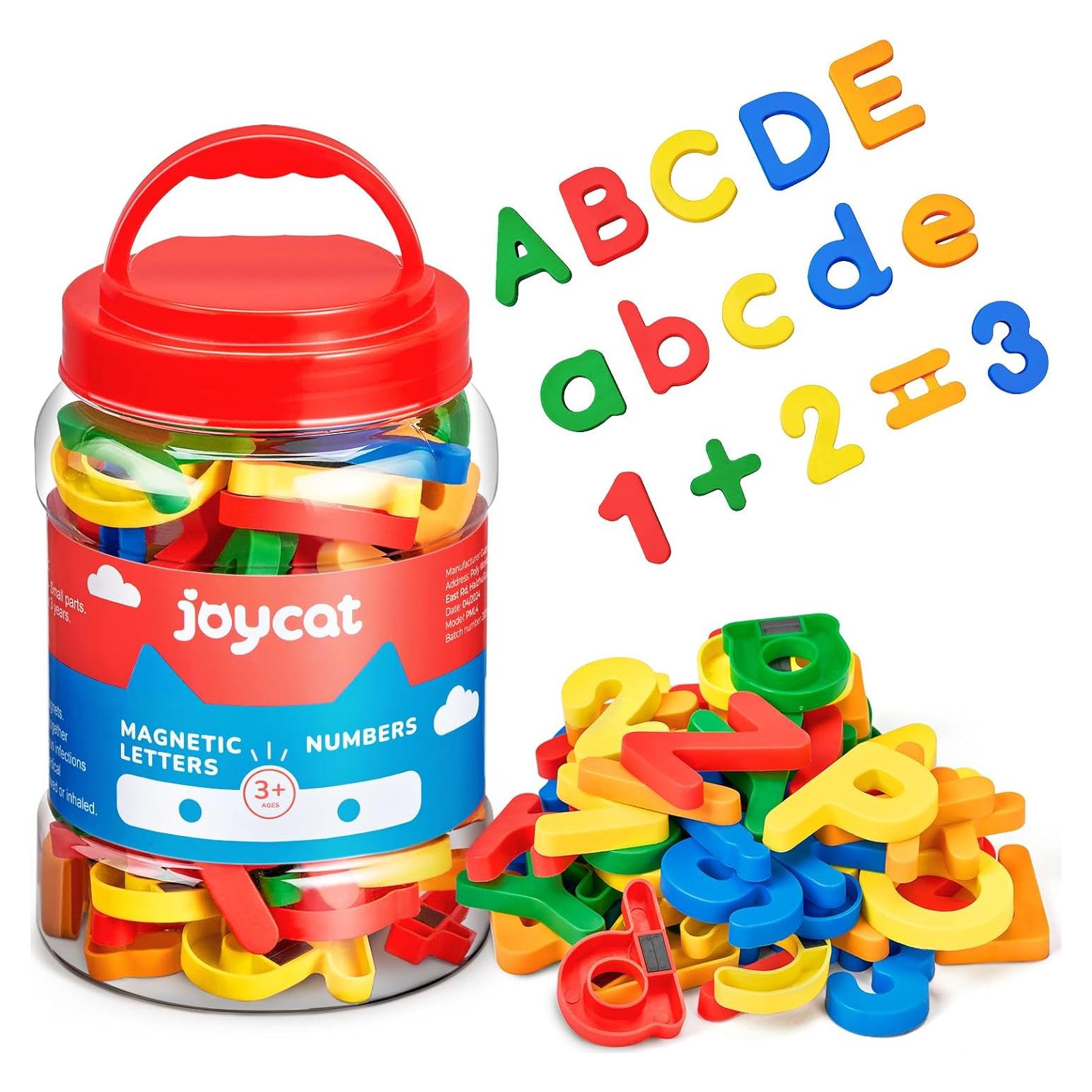 JoyCat 78 Piezas Letras y Números Magnéticos Educativos