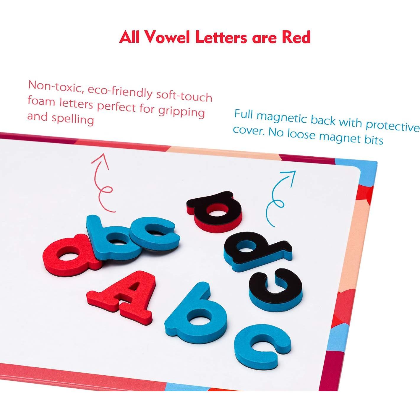 Kit de Letras Magnéticas JoyNote 234 Pcs con Tablero Doble Cara