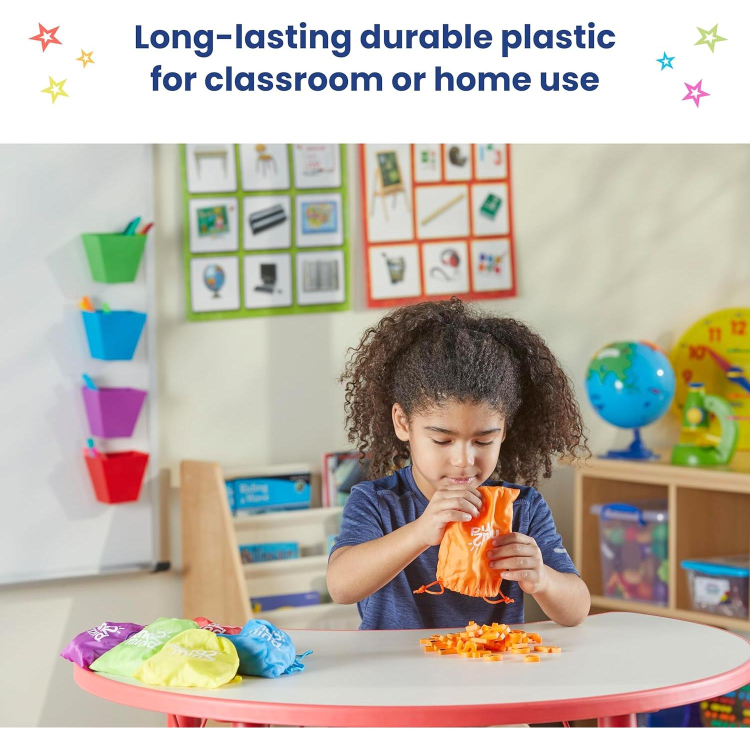 Letras Magnéticas Minúsculas Arcoíris hand2mind - Set 252 Piezas