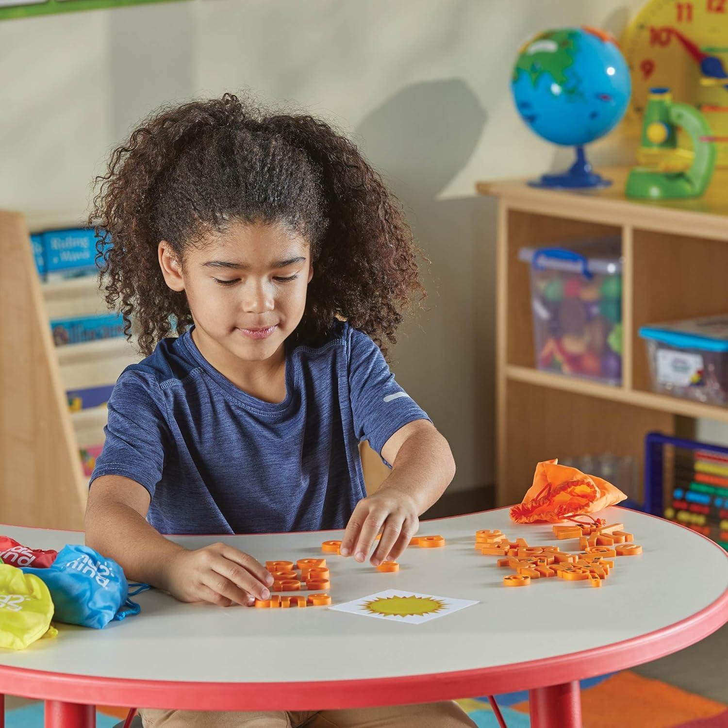 Letras Magnéticas Minúsculas Arcoíris hand2mind - Set 252 Piezas