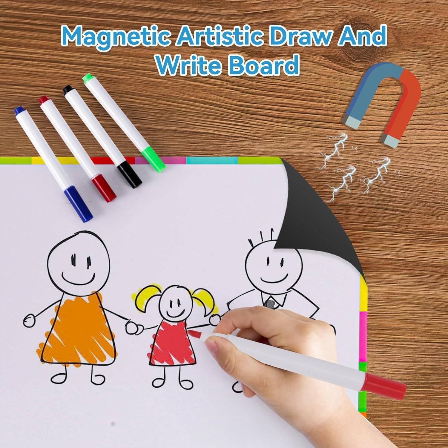 Letras Magnéticas de Alfabeto 237 PCS con Pizarra y Tarjetas CVC