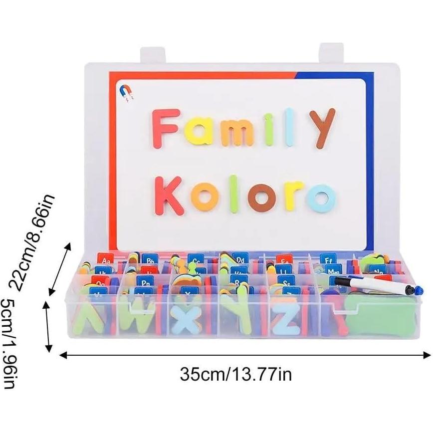 Letras Magnéticas de Alfabeto 237 PCS con Pizarra y Tarjetas CVC