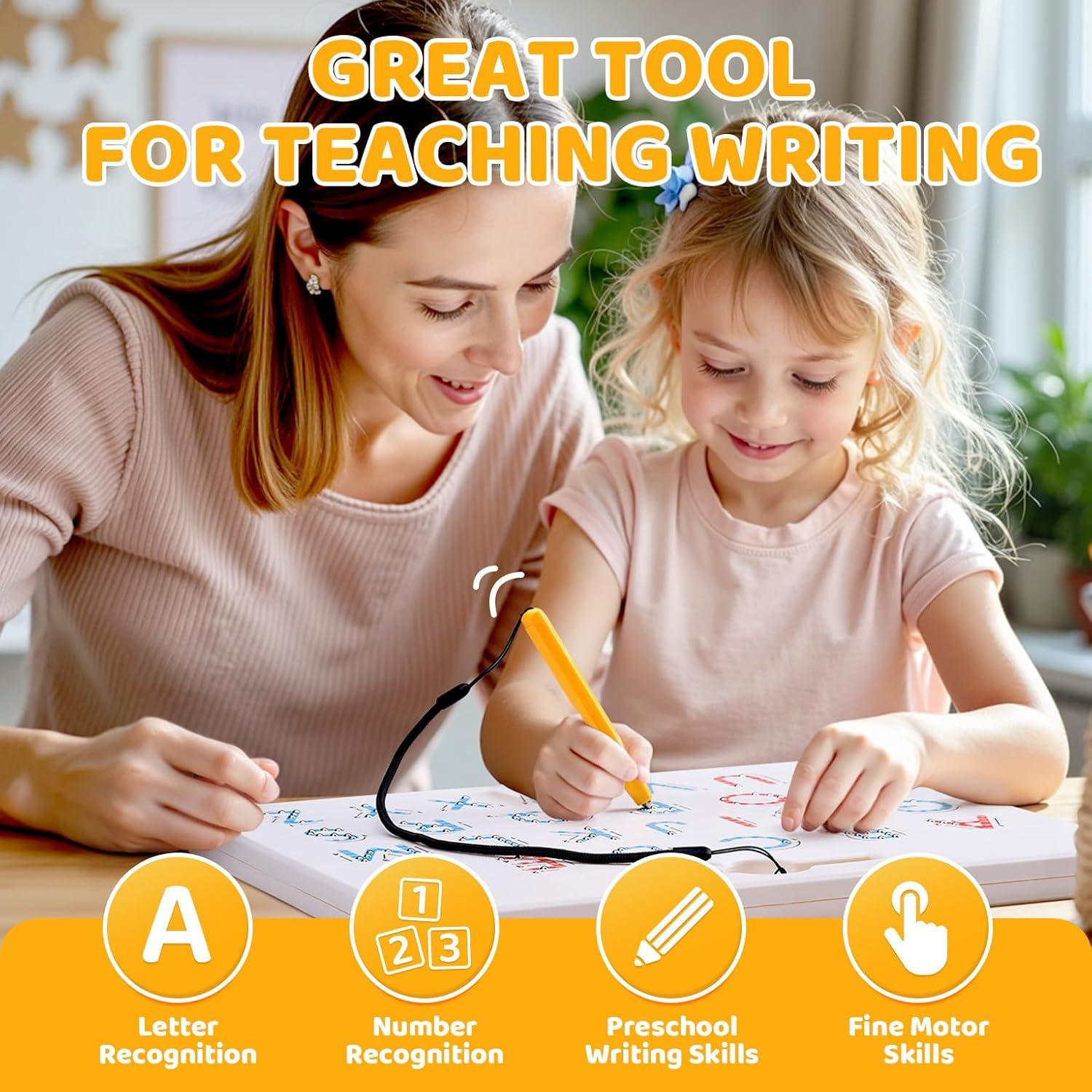 Juego de Tablero Magnético de Letras y Números GAMENOTE