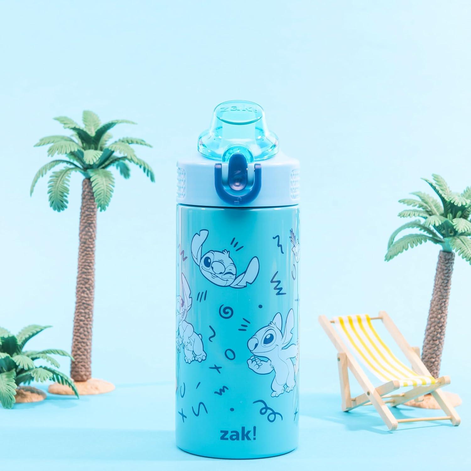 Botella de Agua Infantil Zak Designs 414 ml con Popote Stitch
