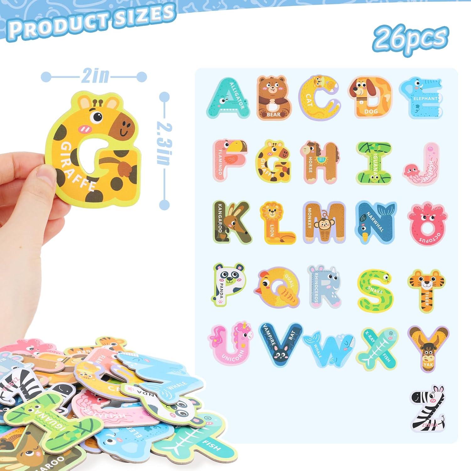 Letras Magnéticas LovesTown para Niños - Set de 26 Animales