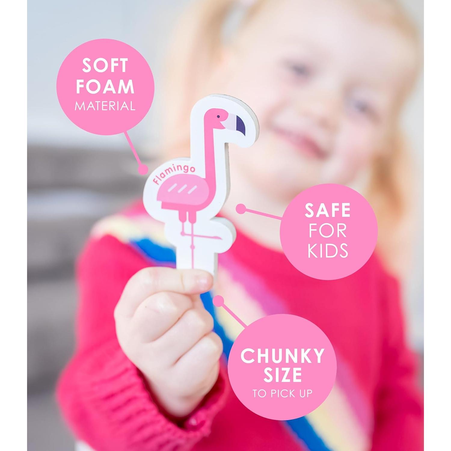 Imanes de Animales y Letras ABC Curious Columbus - 52 Piezas