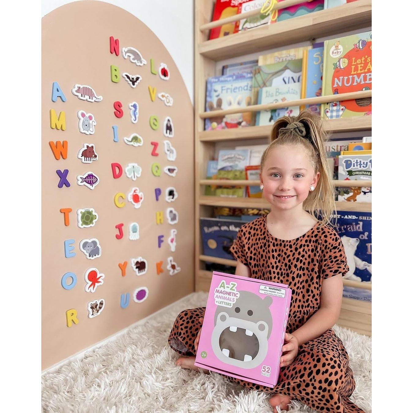 Imanes de Animales y Letras ABC Curious Columbus - 52 Piezas