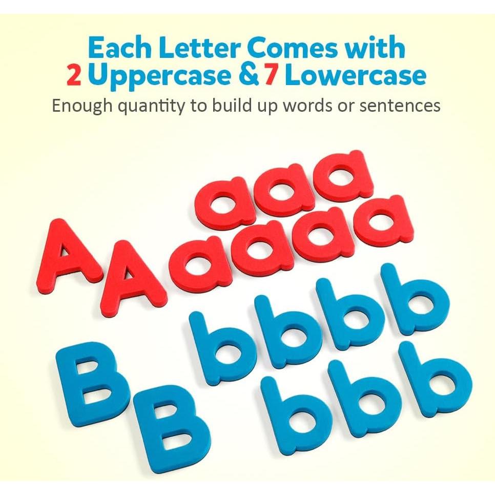 Letras Magnéticas Coogam 251 Pcs con Tablero y Caja