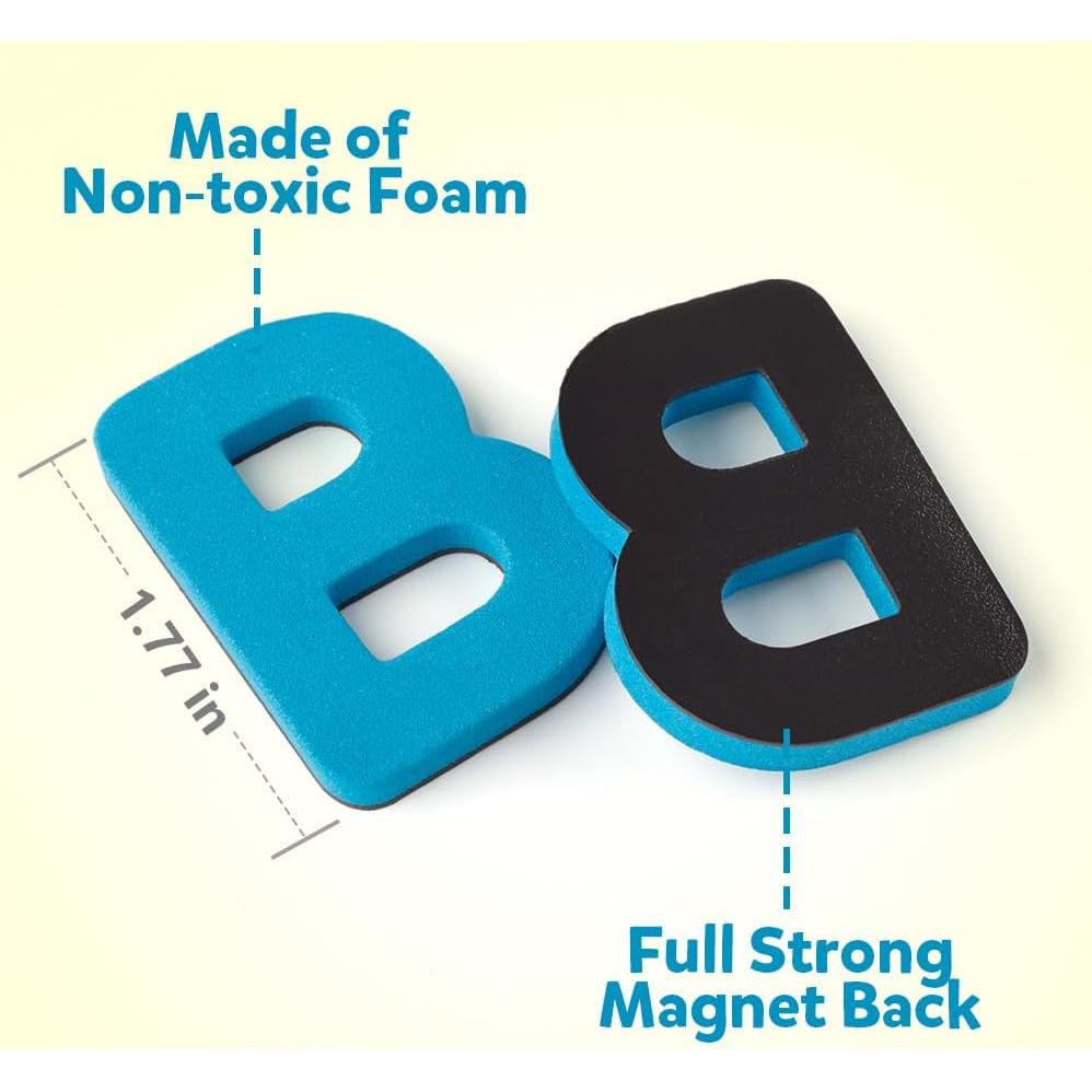 Letras Magnéticas Coogam 251 Pcs con Tablero y Caja