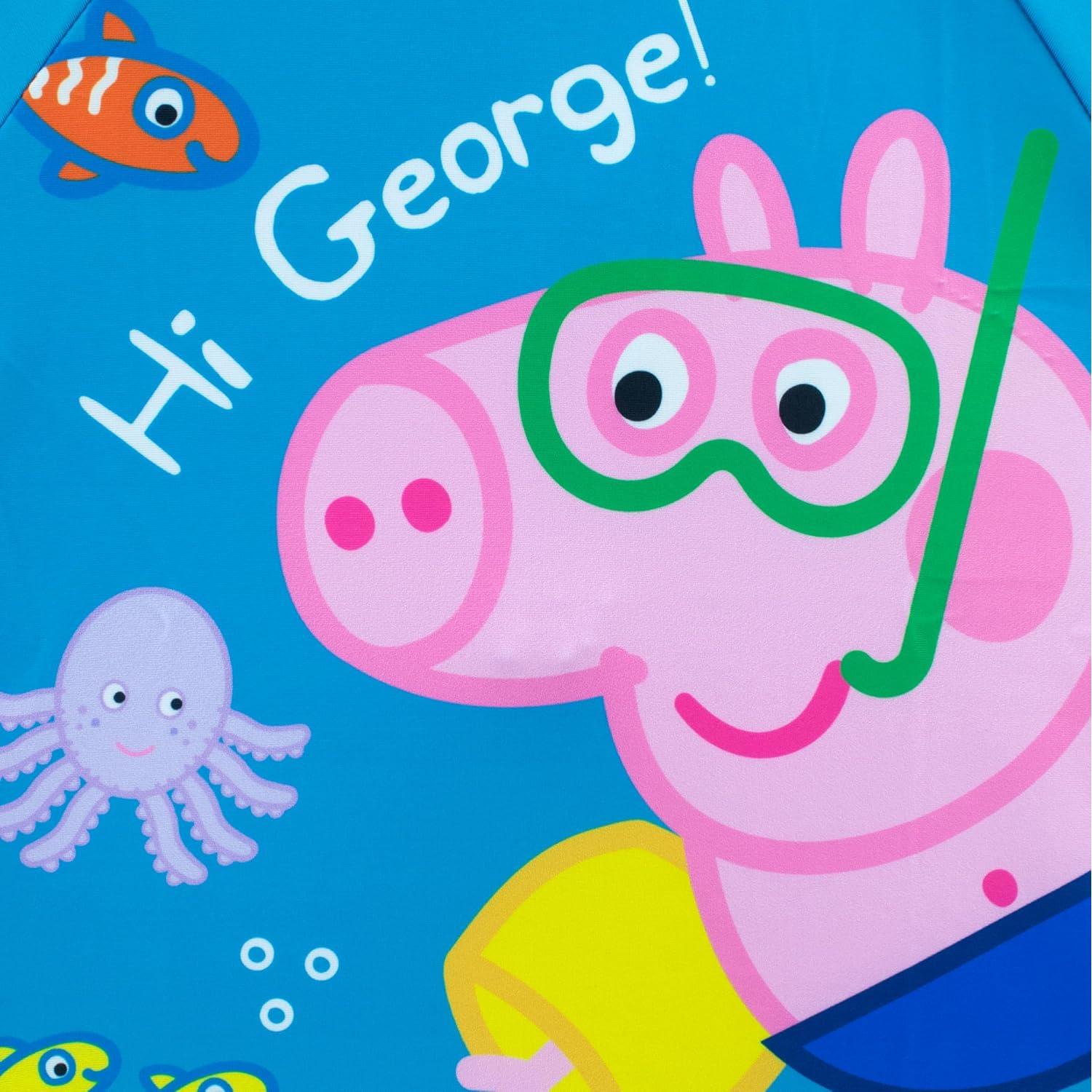 Traje de baño George Pig para niños 12-18 meses azul