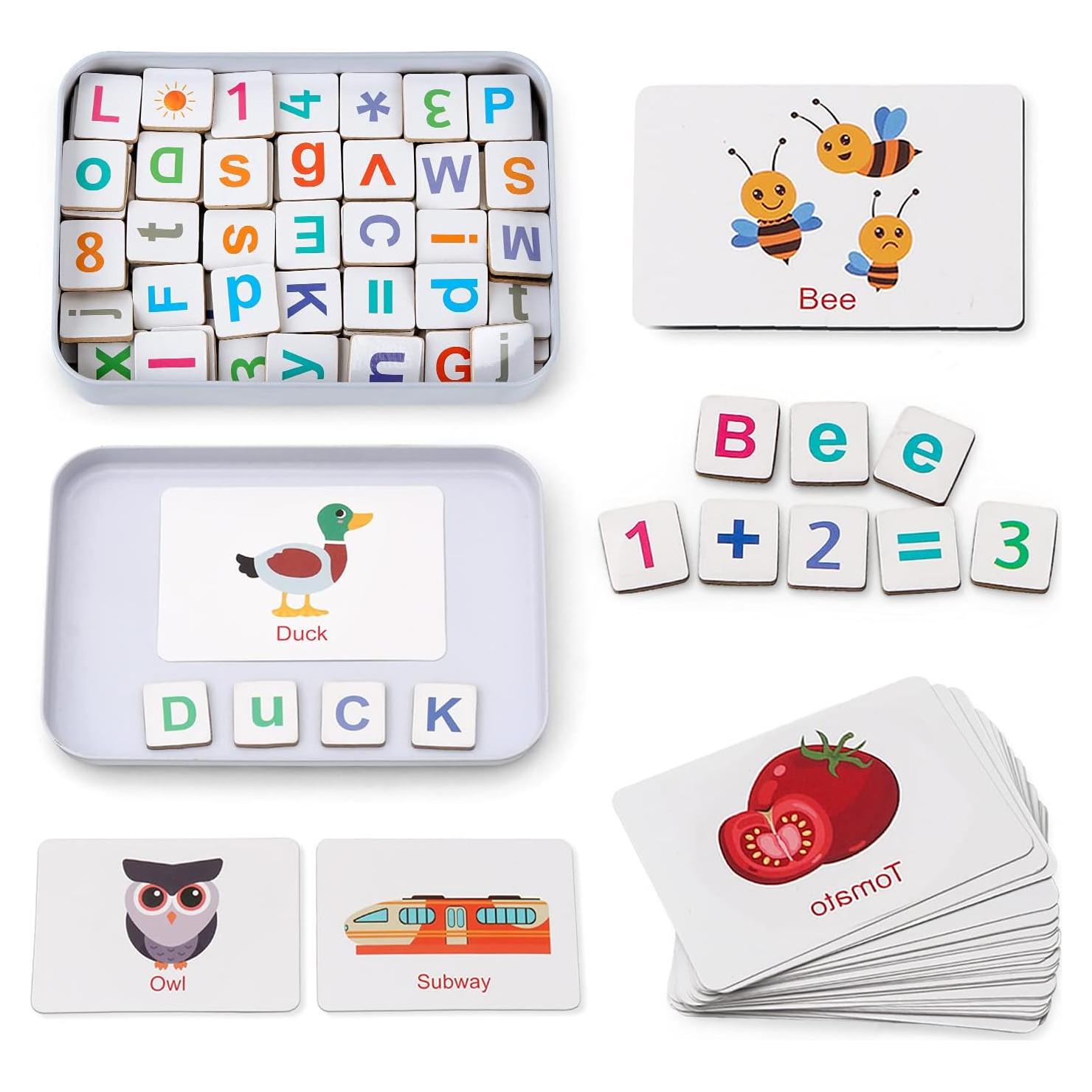 Juego Educativo Coogam Letras y Números Magnéticos 110 Piezas