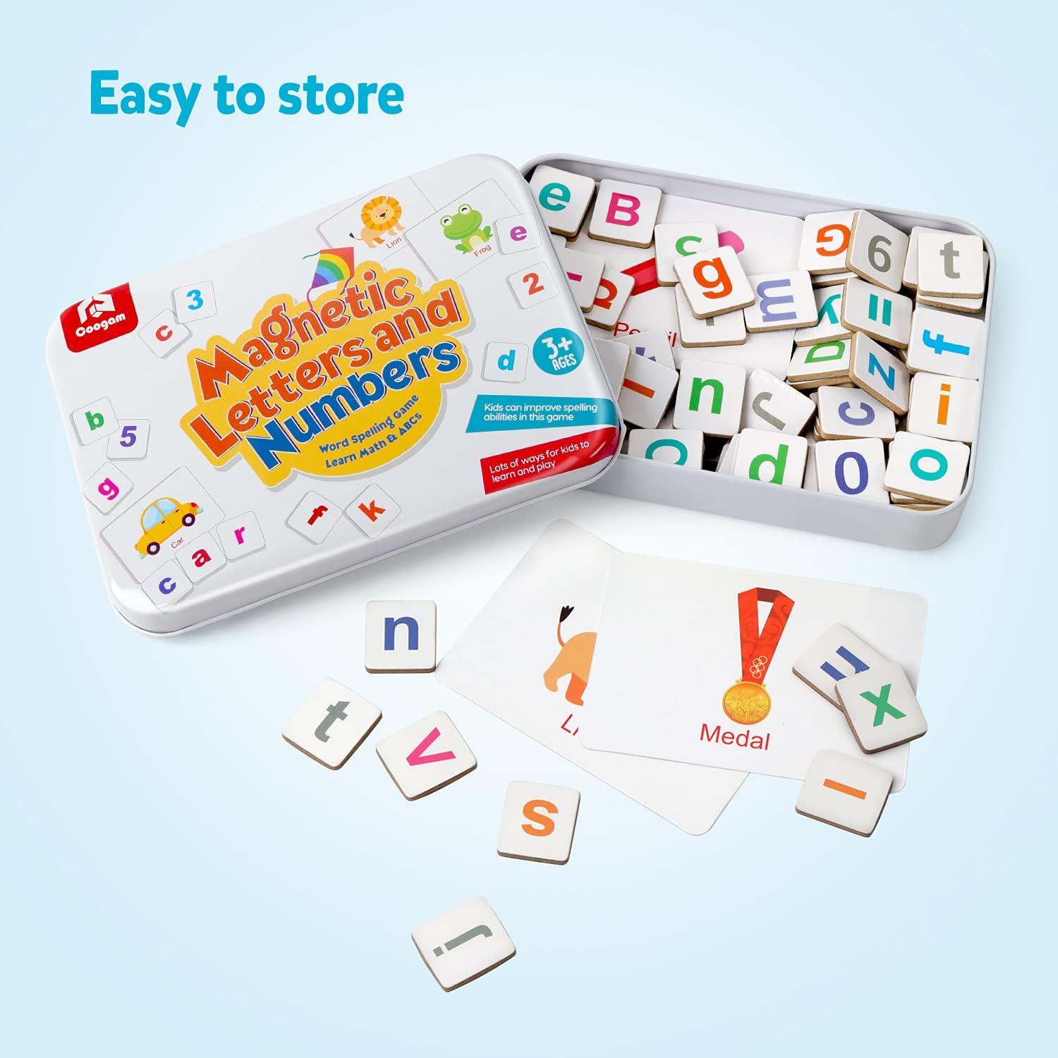 Juego Educativo Coogam Letras y Números Magnéticos 110 Piezas