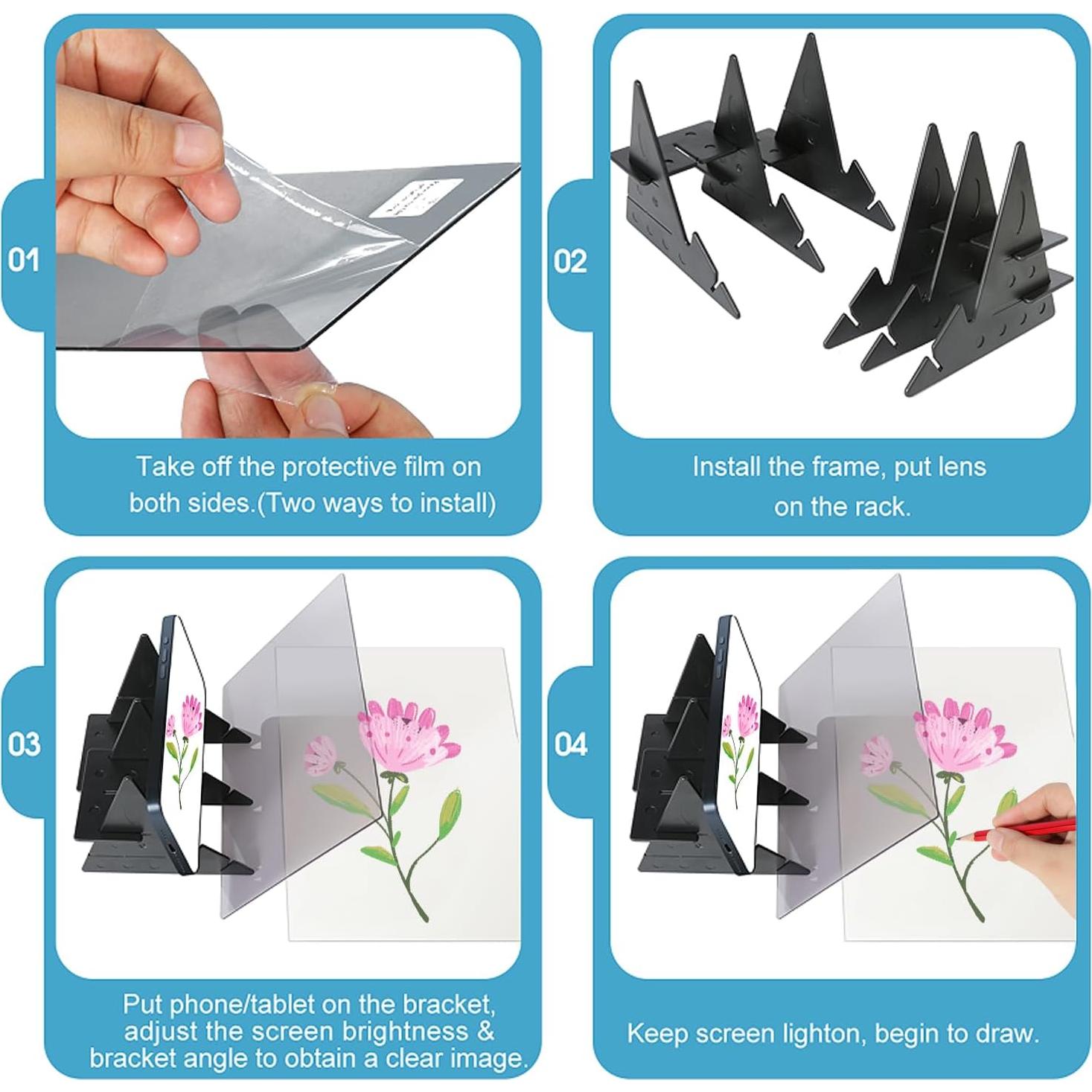 Tablero de Dibujo Óptico Yeecuem Yee-Draw01 20.6x14 cm