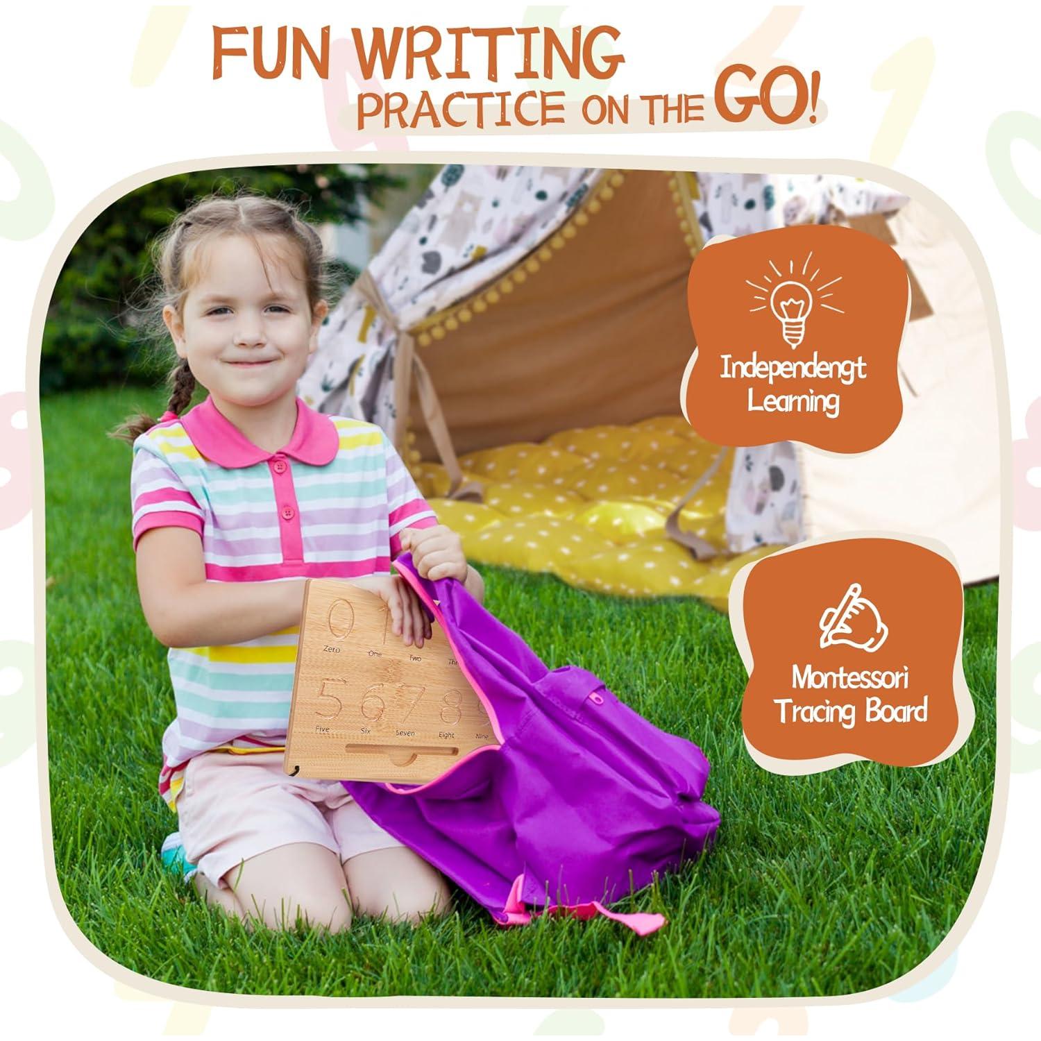 Tablero de Números de Madera Montessori Asweets 23x18.5 cm