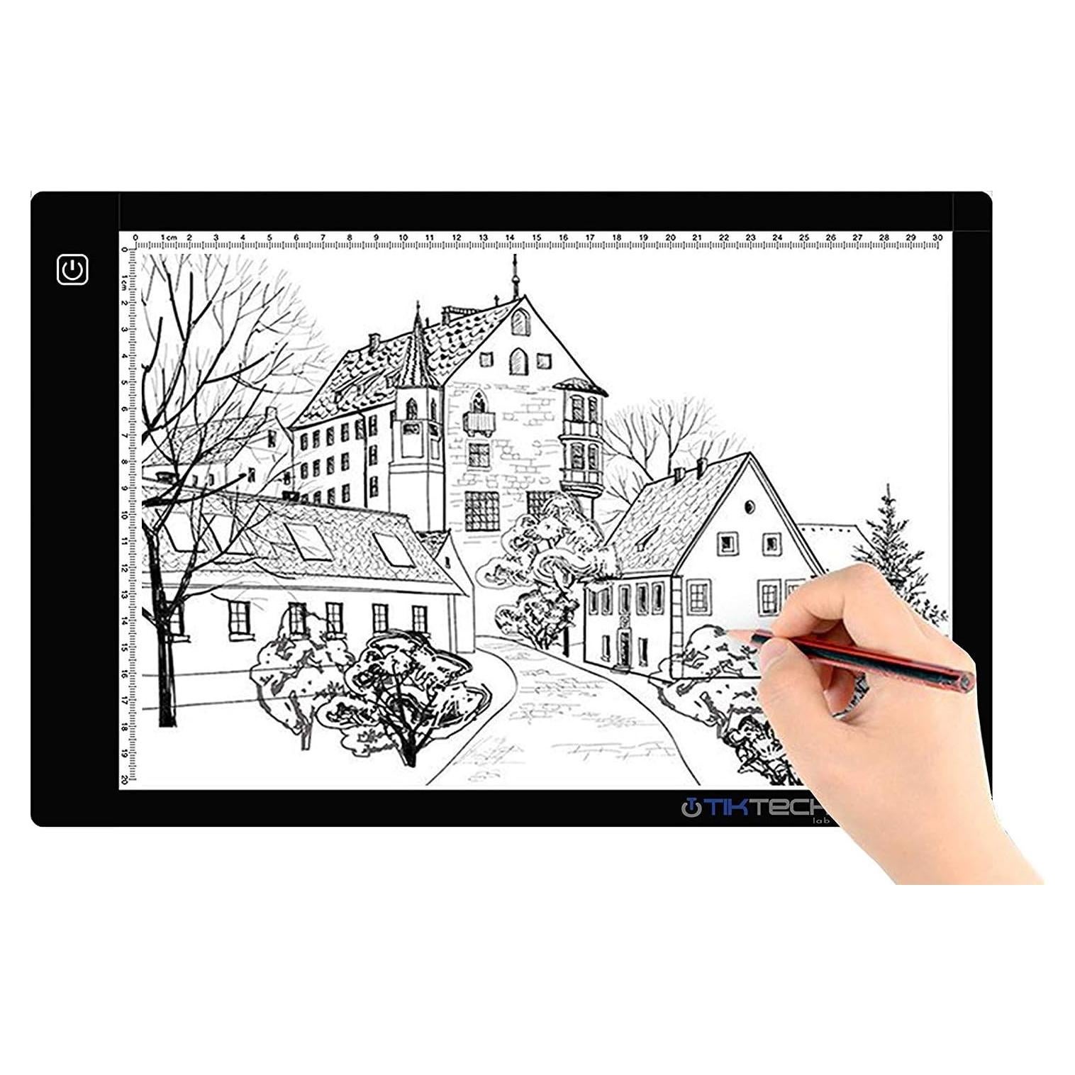 Caja de Luz LED A4 Portátil Tiktecklab con Brillo Regulable