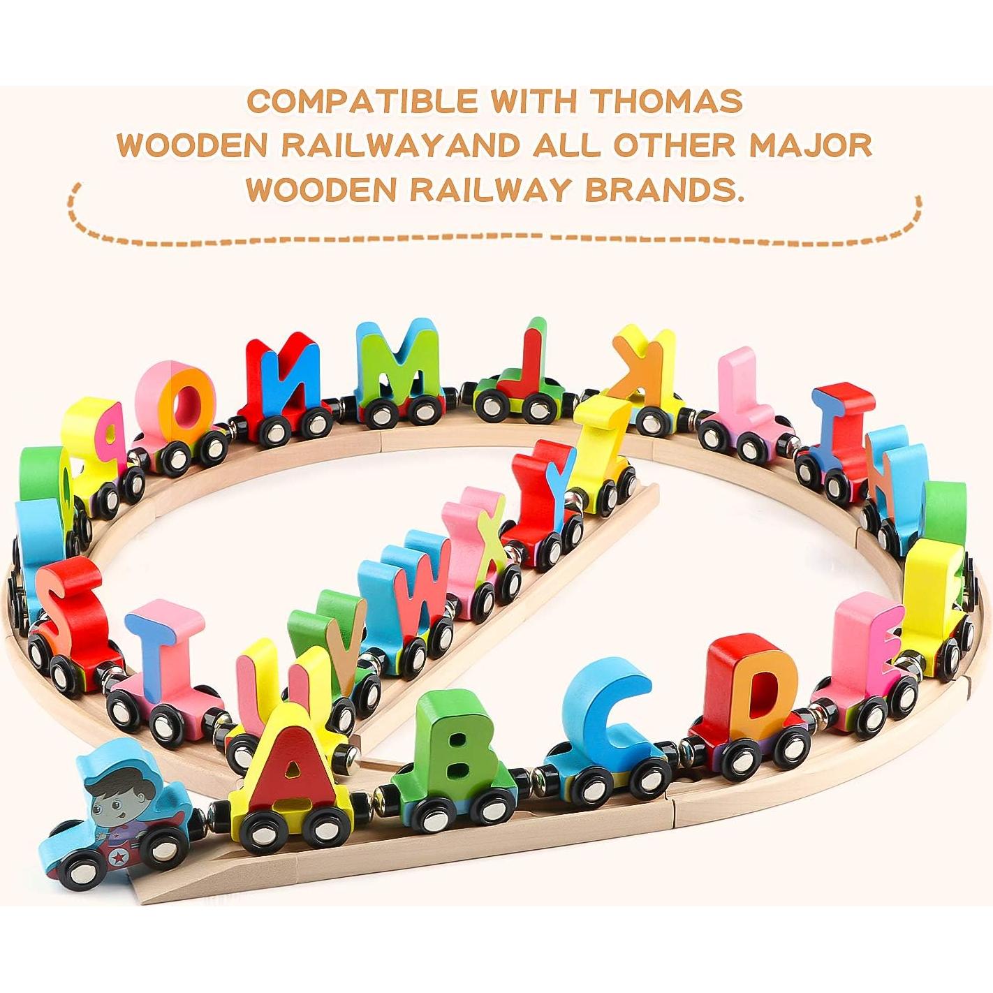 Juguete educativo tren de letras Wondertoys 27 PCS con caja