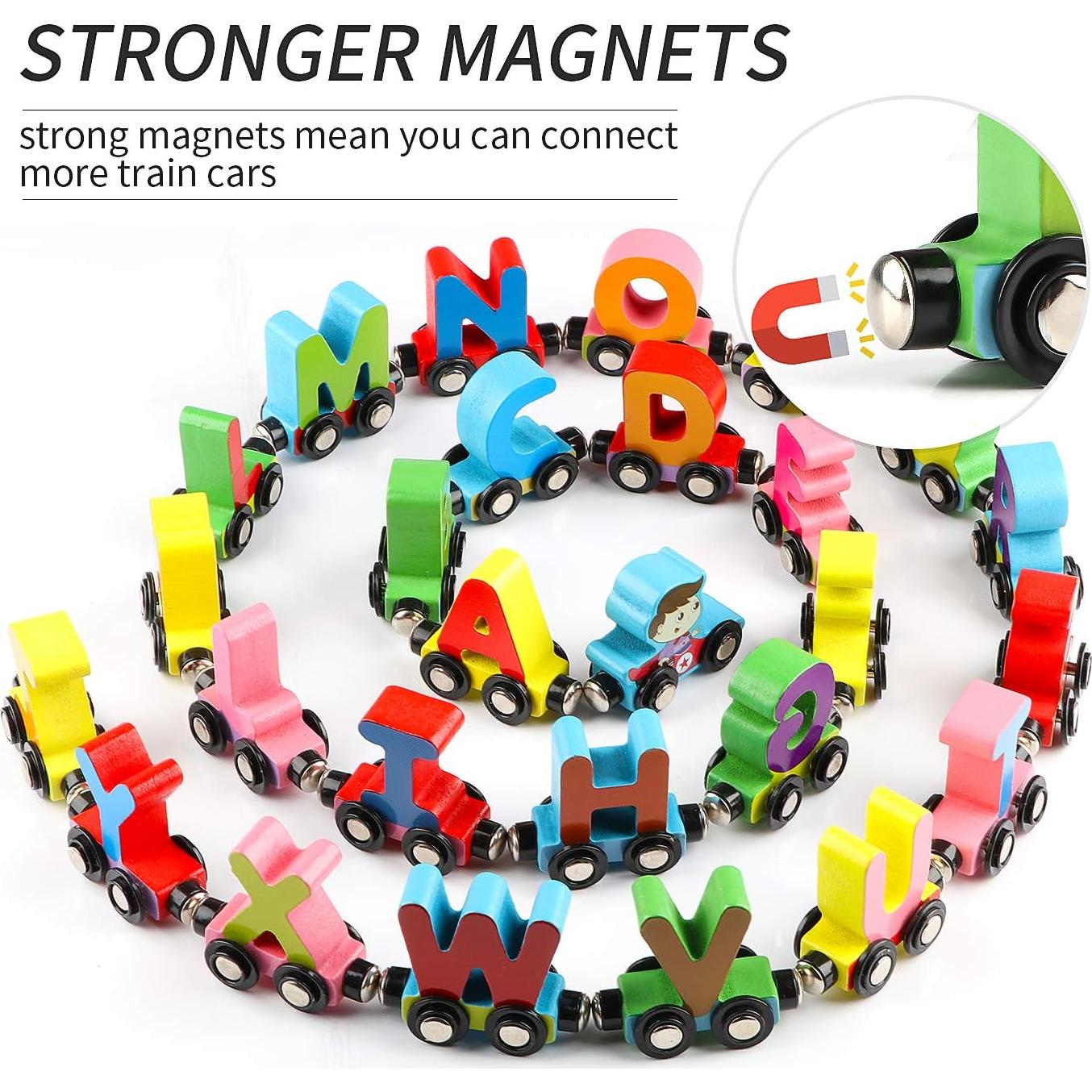 Juguete educativo tren de letras Wondertoys 27 PCS con caja