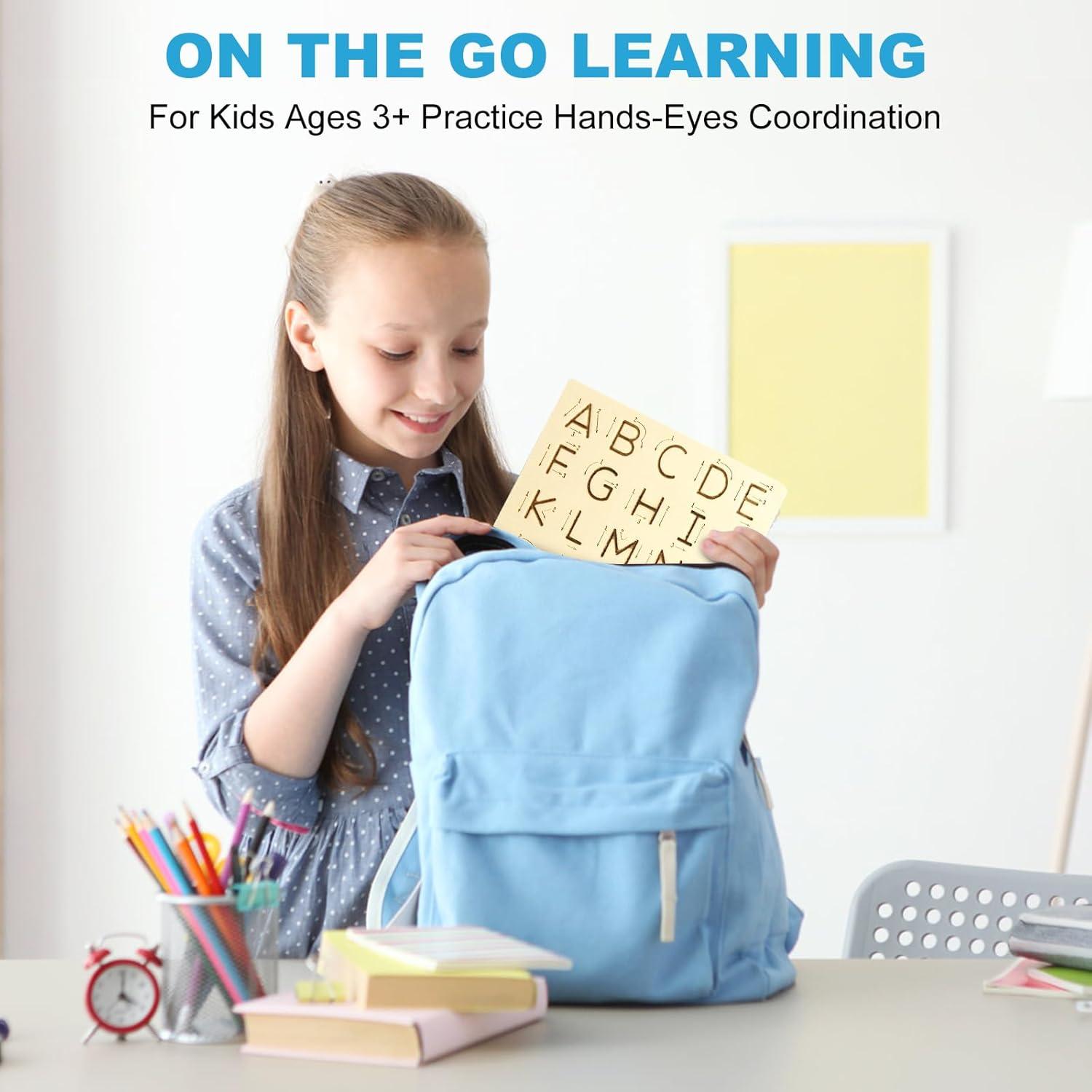 Tablero de Trazado de Letras de Madera hzsshb 22.86x18.03cm