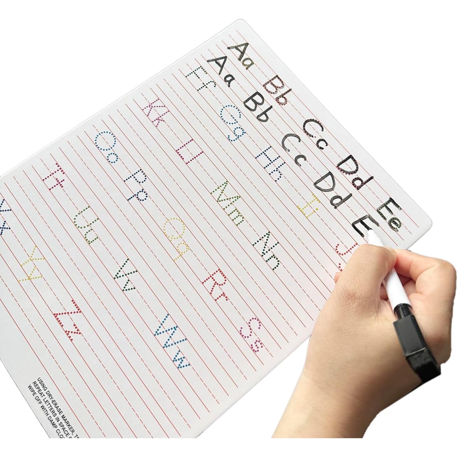 Tablero de Trazado de Alfabeto y Números ZazzyKid 21x28 cm