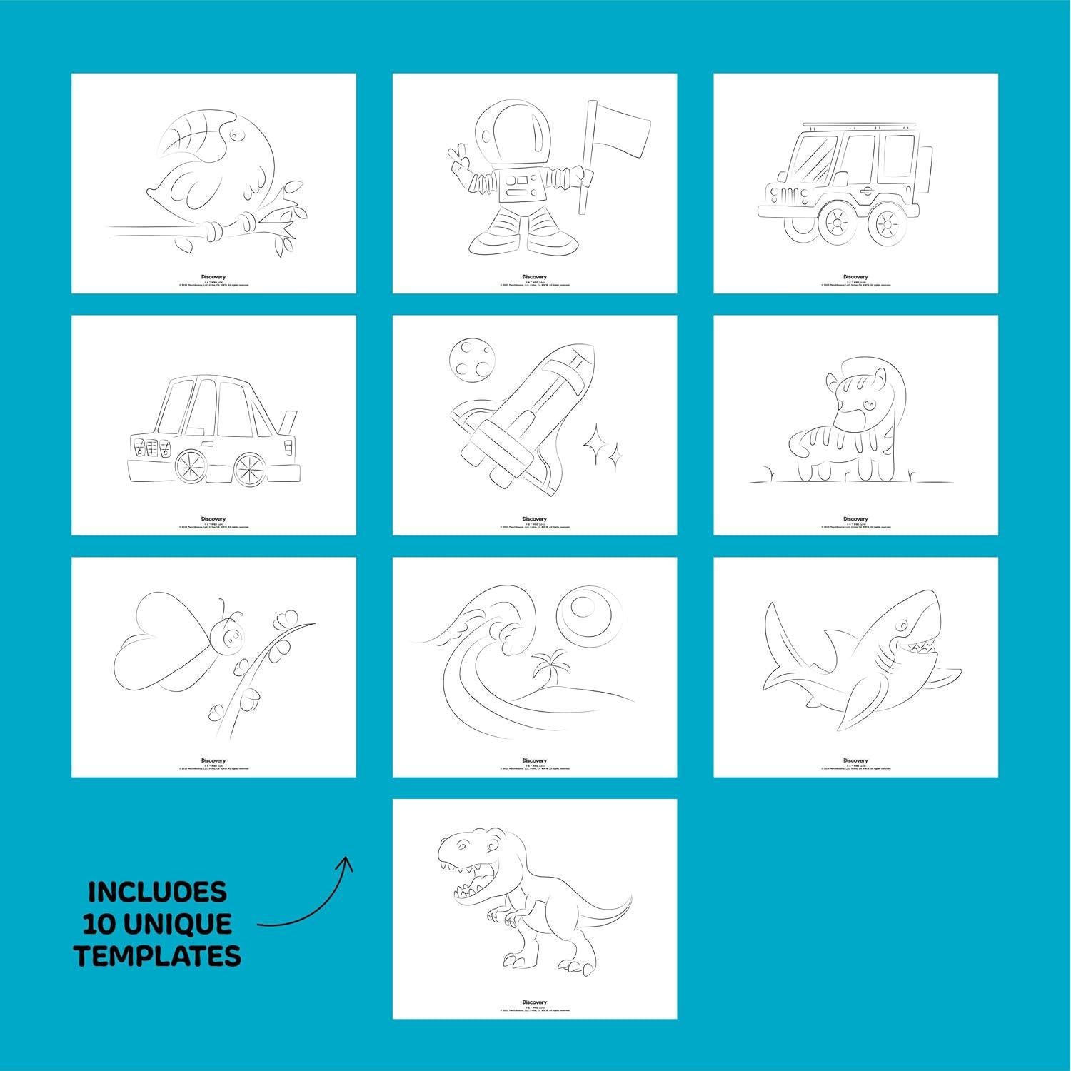 Tableta de Arte con Luz de Trazado Glow Merchsource 10 Plantillas
