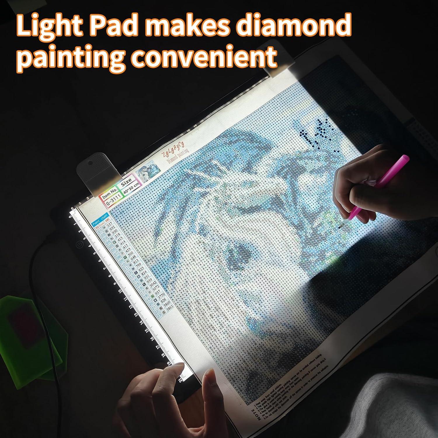 Caja de Luz LED A4 KOBAIBAN con Clips y Brillo Ajustable