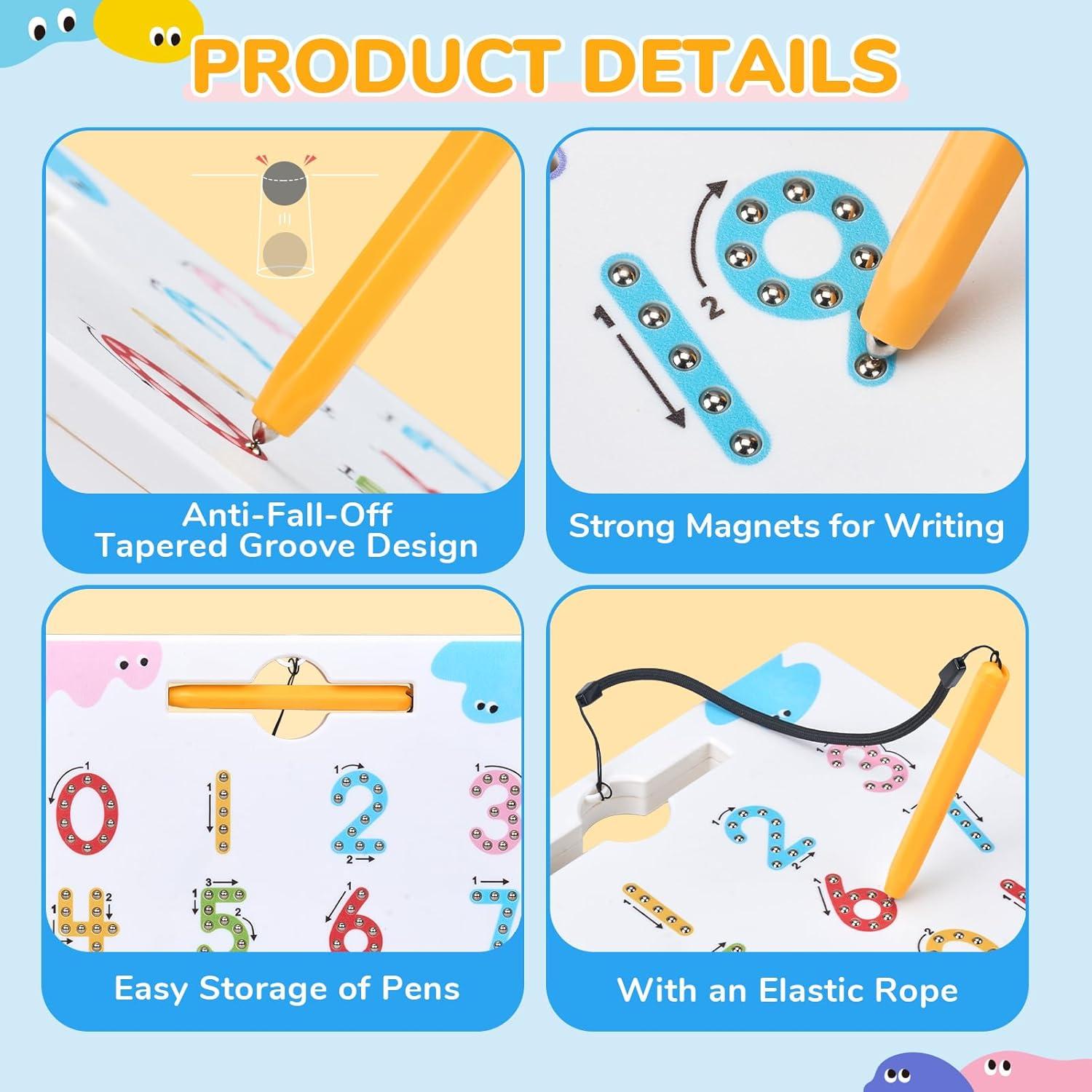 Tablero Magnético de Trazado JoyCat 1-20 para Niños