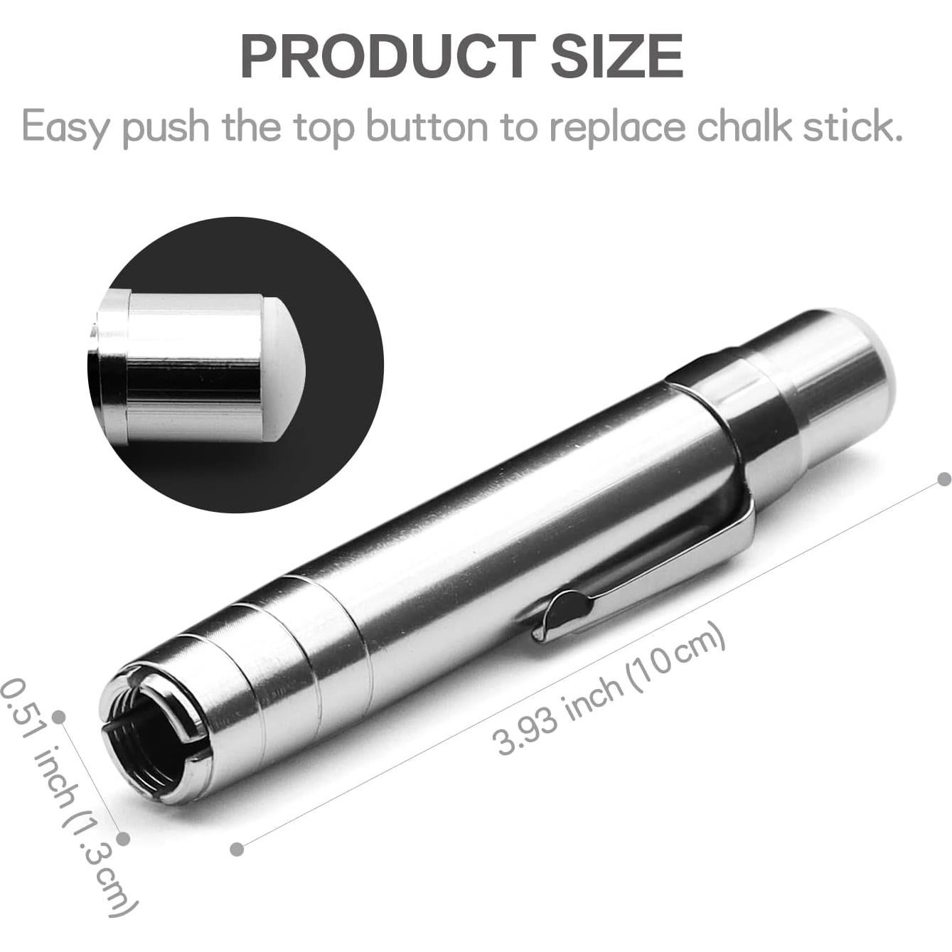 Soportes de Tiza de Aluminio RALIS - 2 Piezas, Plateado