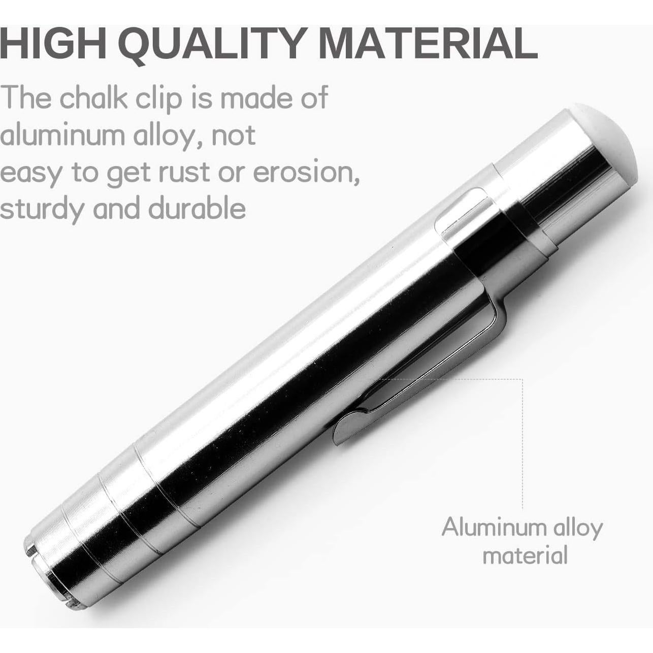 Soportes de Tiza de Aluminio RALIS - 2 Piezas, Plateado