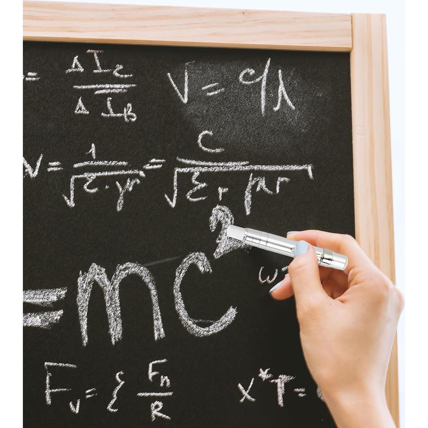 5 Sujetadores de Tiza de Aluminio Siutaga para Pizarra