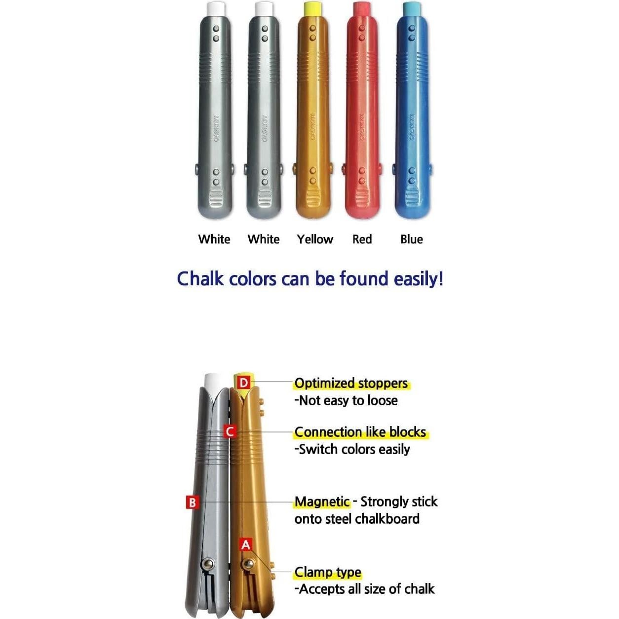 Set de Soporte de Tiza Pastel MUNGYO 5 Piezas