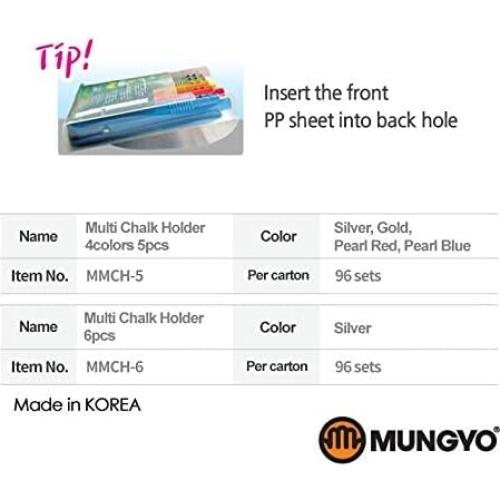 Set de Soporte de Tiza Pastel MUNGYO 5 Piezas