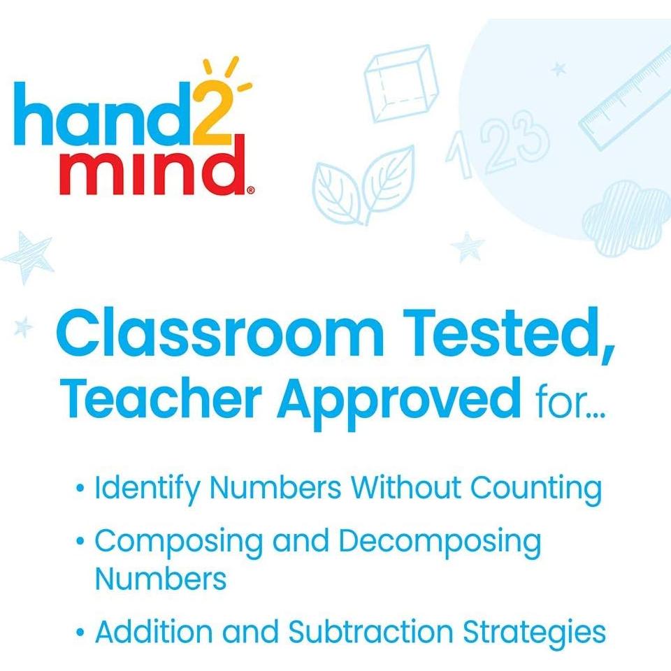 Ábaco Sensorial de 20 Cuentas Hand2mind para Niños