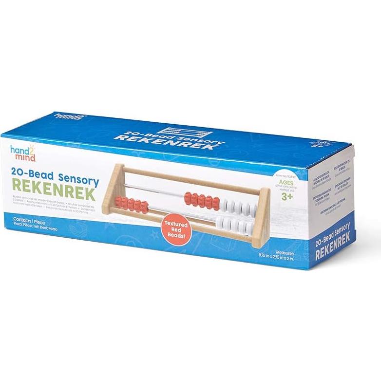 Ábaco Sensorial de 20 Cuentas Hand2mind para Niños