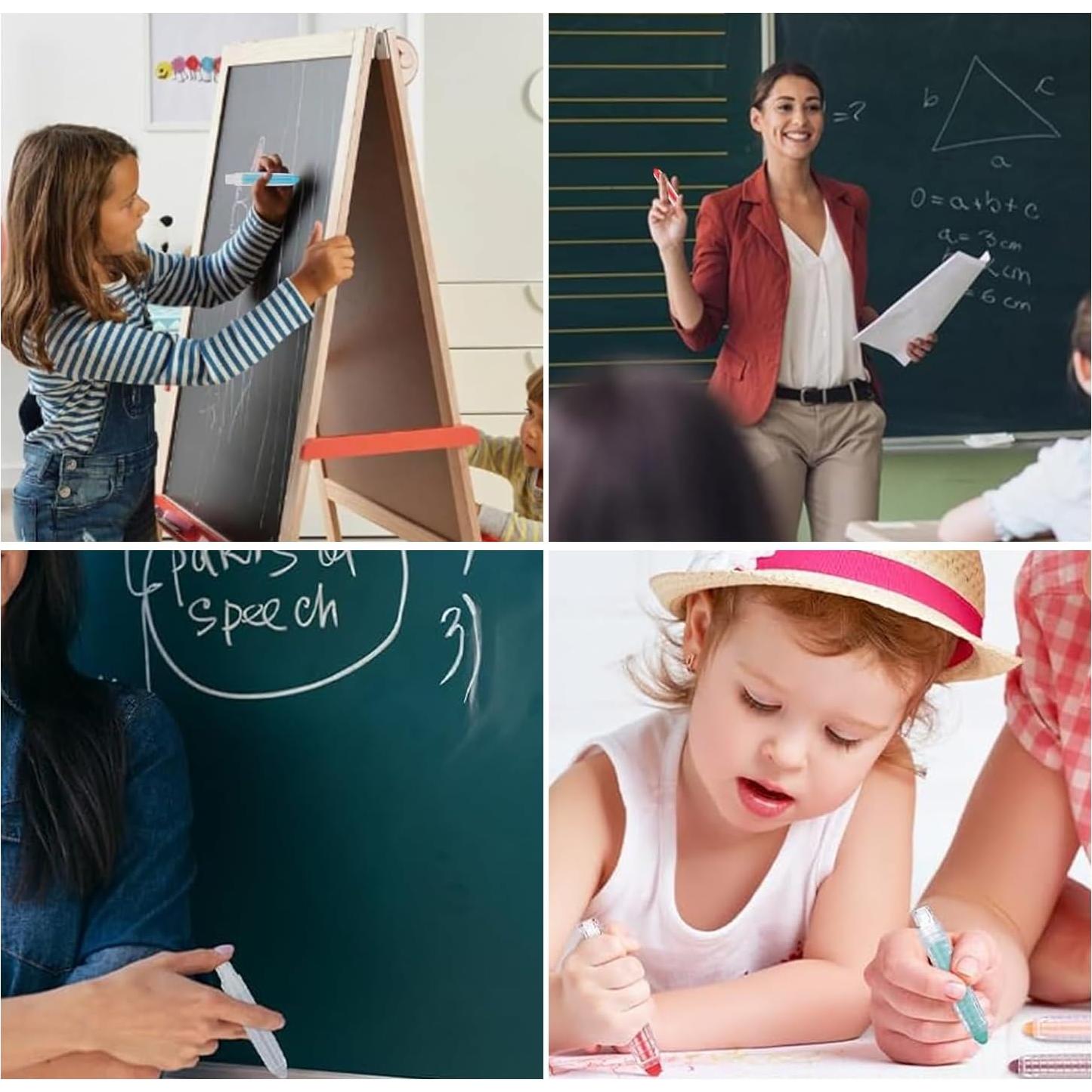 Soporte de Tiza Caiqicome 5 Pcs Claro 9 cm para Pizarra