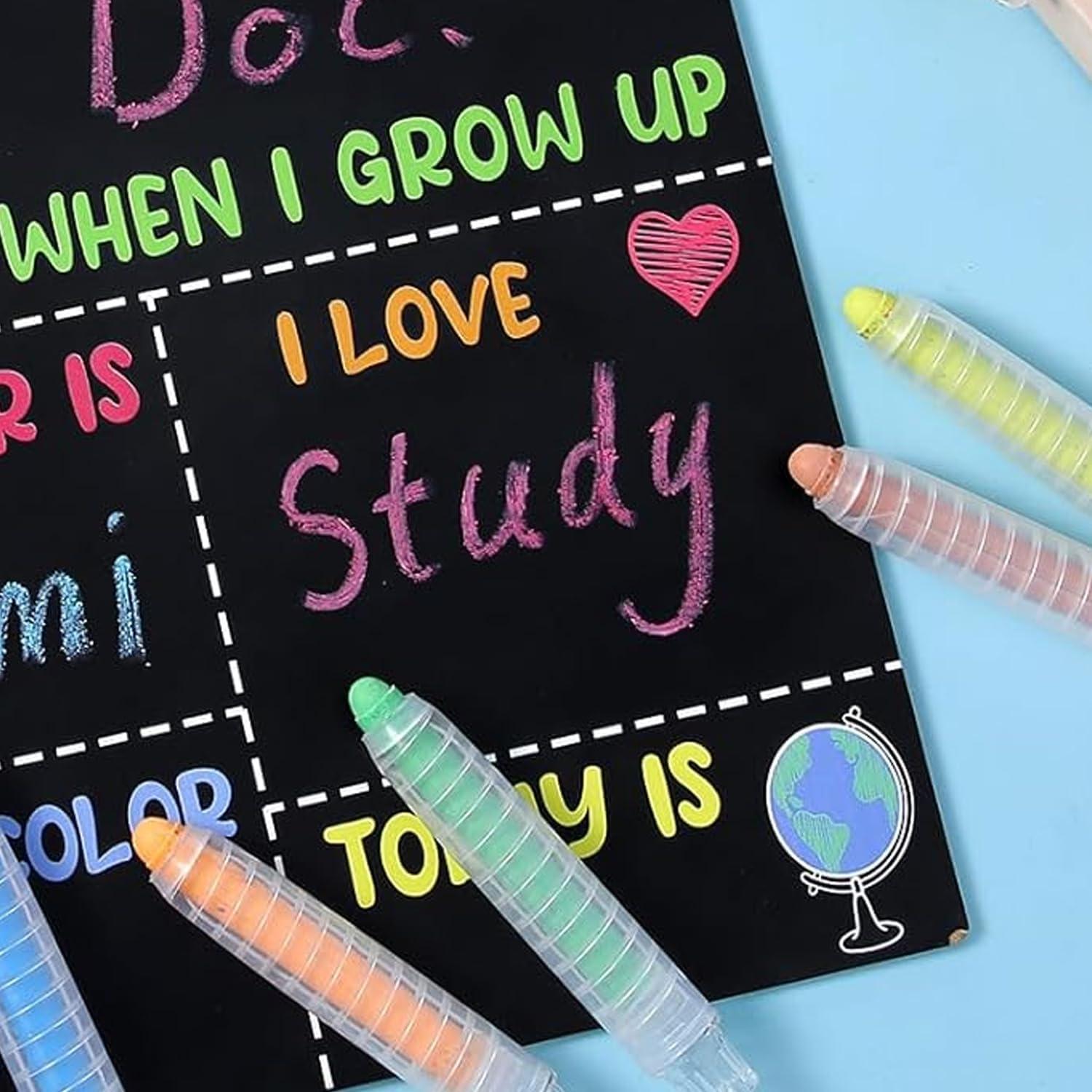 Soporte de Tiza Caiqicome 5 Pcs Claro 9 cm para Pizarra